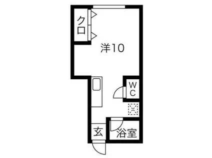 GS阿倍野(ワンルーム/4階)の間取り写真