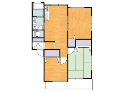 メゾン・グリーンピアA(3DK/1階)の間取り写真