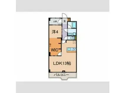 ニューライフ東品川(1LDK/6階)の間取り写真