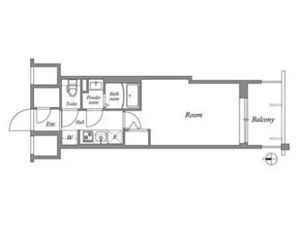 オーパスホームズ川口(1K/4階)の間取り写真