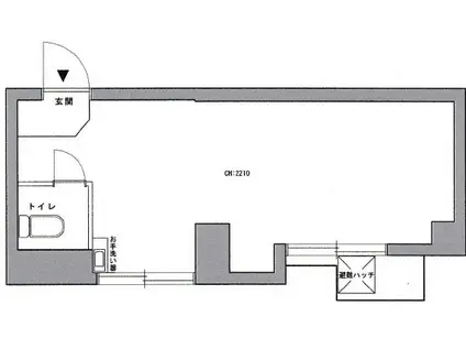 松濤サン・エルサ 事務所・簡易店舗(ワンルーム/3階)の間取り写真