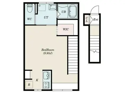 FELICE MT(ワンルーム/2階)の間取り写真