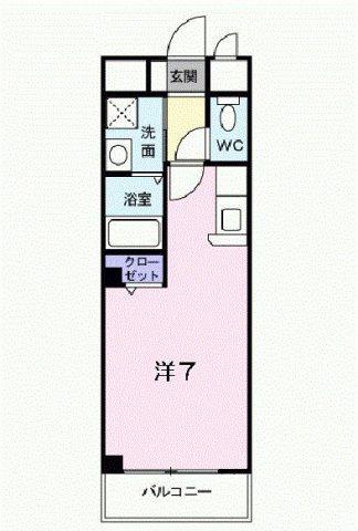 マサーナ阪神(ワンルーム/2階)の間取り写真