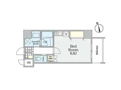 ビ・ラグーナ浅草(ワンルーム/5階)の間取り写真