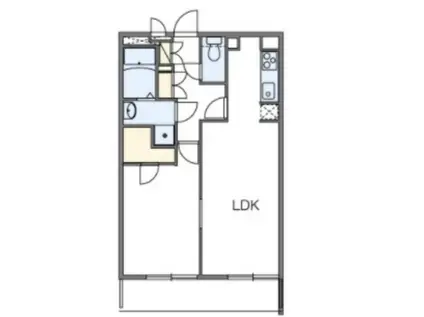 レオパレスヴィハール南六郷(1LDK/4階)の間取り写真