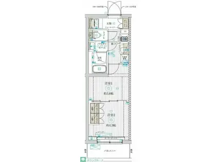 GENOVIA世田谷桜(2K/2階)の間取り写真