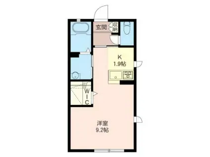 グランシャリオ市川(ワンルーム/2階)の間取り写真