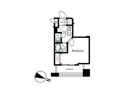 プロフ文京大塚(1K/10階)の間取り写真