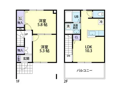 JUPITER(2LDK/1階)の間取り写真