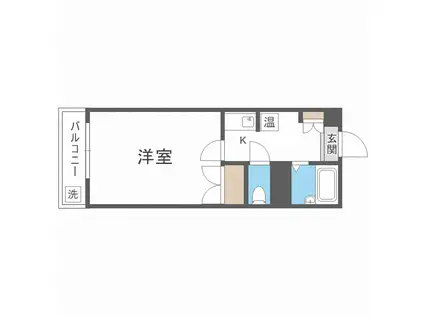 長居ロイヤルマンション(1K/2階)の間取り写真