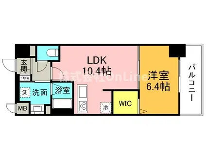 リアライズ小路駅前(1LDK/4階)の間取り写真