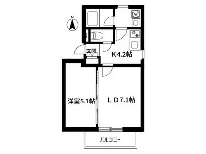 KI-418 KI-418(2K/5階)の間取り写真