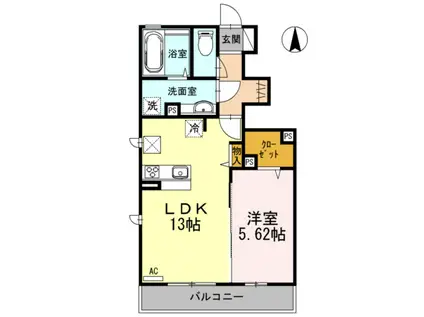 パナックスII(1LDK/1階)の間取り写真