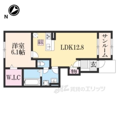 KLAR1(1LDK/1階)の間取り写真