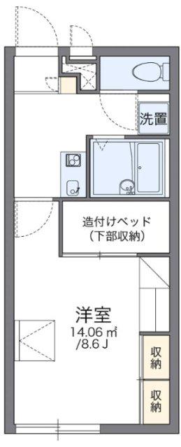レオパレス善乃(1K/2階)の間取り写真