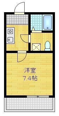 OMテラスみなみ野(1K/3階)の間取り写真