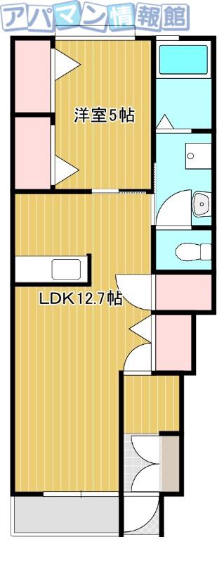 ファインシティB棟(1LDK/1階)の間取り写真