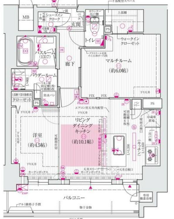 エステムプラザ南船場レジスタ(1LDK/11階)の間取り写真