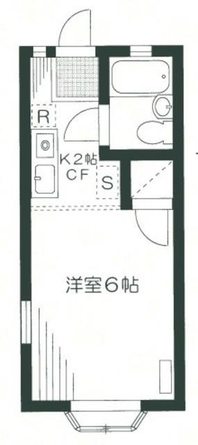 グリーンコート新高円寺(1K/1階)の間取り写真