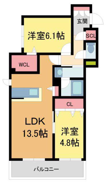 ＪＲ東海道本線 甲子園口駅 徒歩10分 3階建 新築(2LDK/3階)の間取り写真