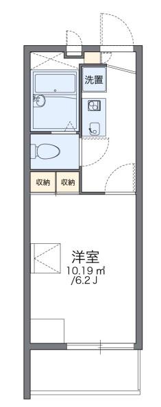 レオパレスさくら イースト(1K/2階)の間取り写真