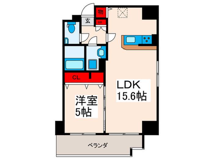 COMFORT RESIDENCE NIPPORI(1LDK/6階)の間取り写真