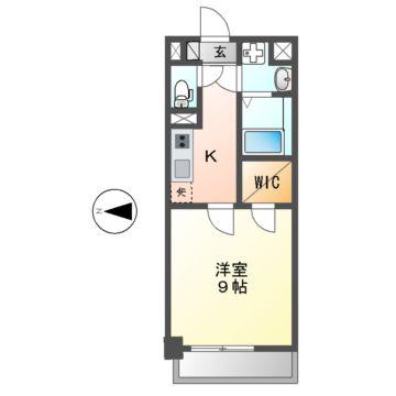 ツイン アウルズ(1K/5階)の間取り写真