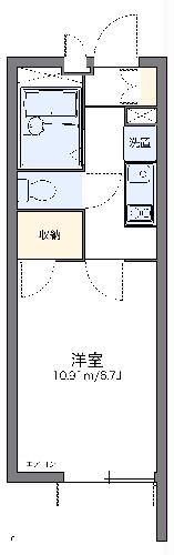 レオパレスブロッサム(1K/3階)の間取り写真