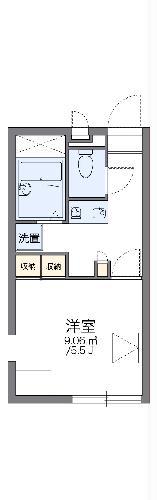 レオパレスマロニエ(1K/2階)の間取り写真