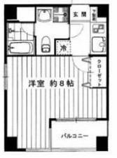 リベルタII(1K/5階)の間取り写真