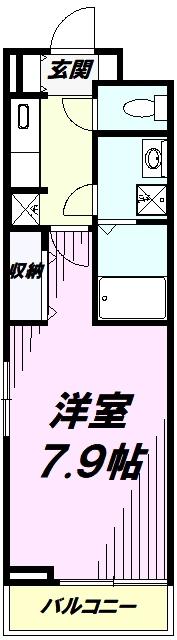 ラピュタ(1K/3階)の間取り写真