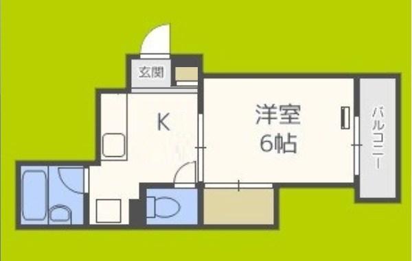 GSハイム西長堀(1K/5階)の間取り写真