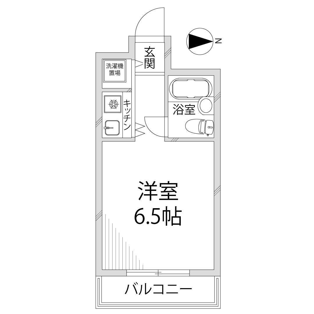 クリーンピア南大路時計台(ワンルーム/9階)の間取り写真