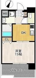 レクシア庄内西町(1DK/5階)の間取り写真