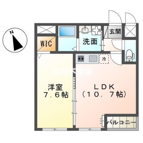 I-CLASS(1LDK/1階)の間取り写真