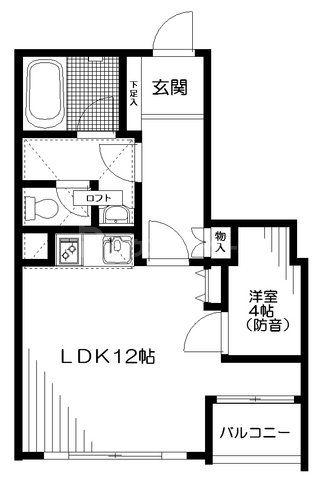 ガレリア大松(1LDK/3階)の間取り写真