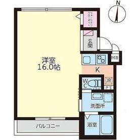 グランプレイス徳重(1K/3階)の間取り写真