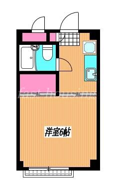 AMコート(1K/2階)の間取り写真