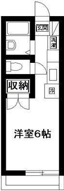 エスティコーポ(ワンルーム/1階)の間取り写真