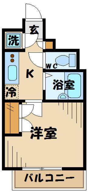 マイナビSTAYミライエ府中駅前(1K/5階)の間取り写真