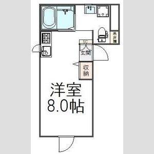 コフレ中野(ワンルーム/1階)の間取り写真