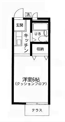 グランドール(1K/1階)の間取り写真