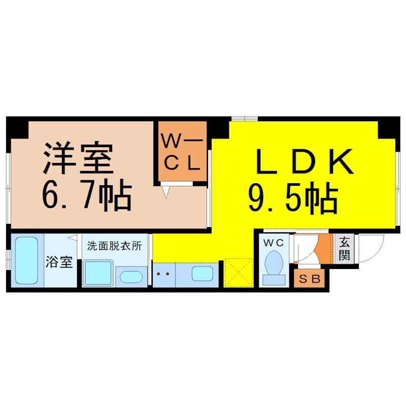 AVANTI(1LDK/3階)の間取り写真