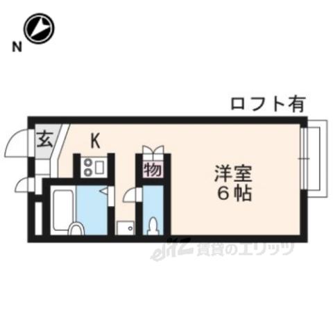 レオパレスガイア守山(1K/2階)の間取り写真