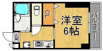 セリバテール伊丹(1K/5階)の間取り写真