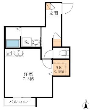 NAYUTA AN(ワンルーム/3階)の間取り写真