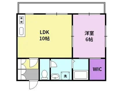 プレーンビル(1LDK/2階)の間取り写真