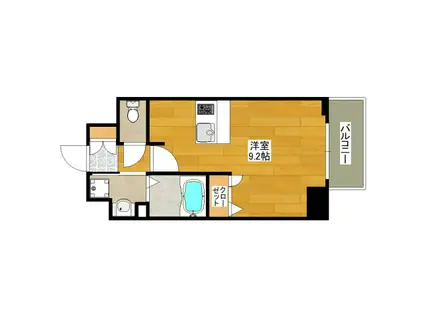 プレサンスOSAKA江坂(1K/7階)の間取り写真