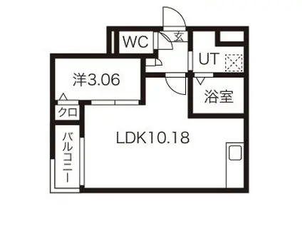 JACK INOMORI I(1LDK/3階)の間取り写真