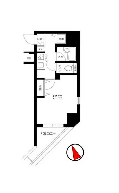 パークウェル三田 8階階 間取り